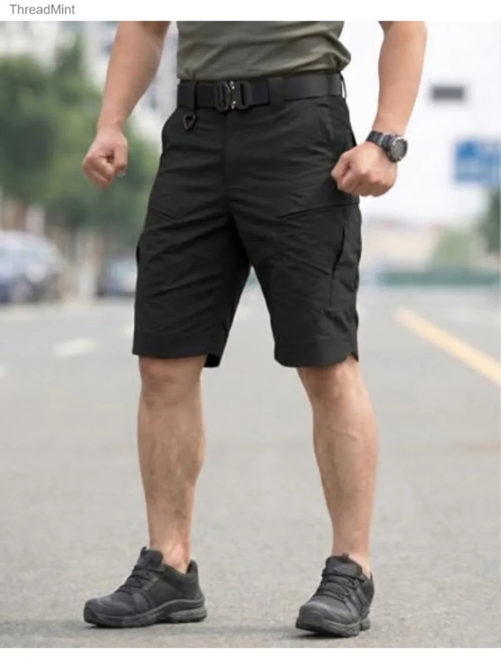Men's Tactical Cargo Shorts Ripstop Waterproof Quick-Dry 6 Pockets Relaxed Fit